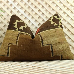 kilim pillow,16x24,decorative pillow,bohemian pillow,turkish,vintage,handwoven pillow,home living,home decor,throw pillow,accent pillow