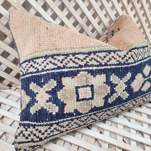 lumbar carpet pillow,16x24,decorative pillow,bohemian pillow,turkish,vintage,handwoven pillow,home living,home decor,throw pillow, pillow