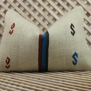 kilim pillow,16x24,decorative pillow,bohemian pillow,turkish,vintage,handwoven pillow,home living,home decor,throw pillow,accent pillow