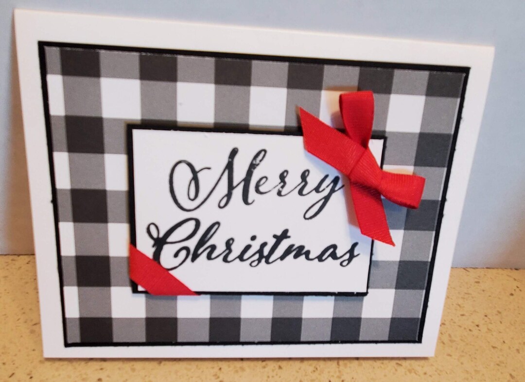 Handmade Christmas Cards Blank Inside Etsy