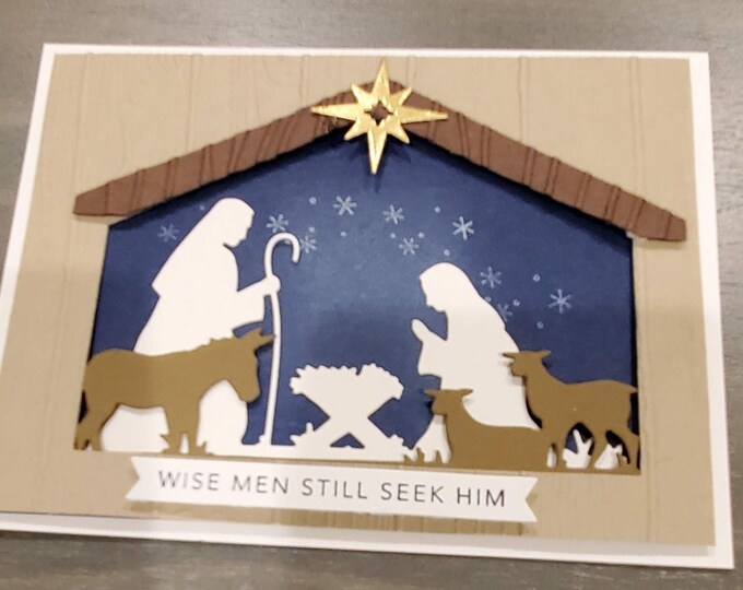 Handmade Christmas Cards Blank Inside Etsy