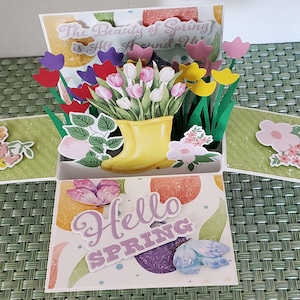 Fait main - Pop Up - Cartes printanières