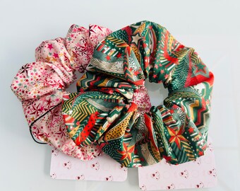 2 XL Scrunchies - Handmade Liberty London Tana Lawn Hair Ties