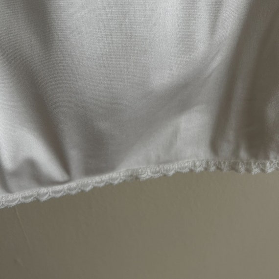 Vintage Ivory White Lace Slip Skirt - Half Slip - image 3