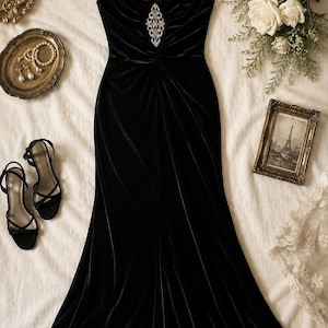 Vintage Onyx Dress - Etsy