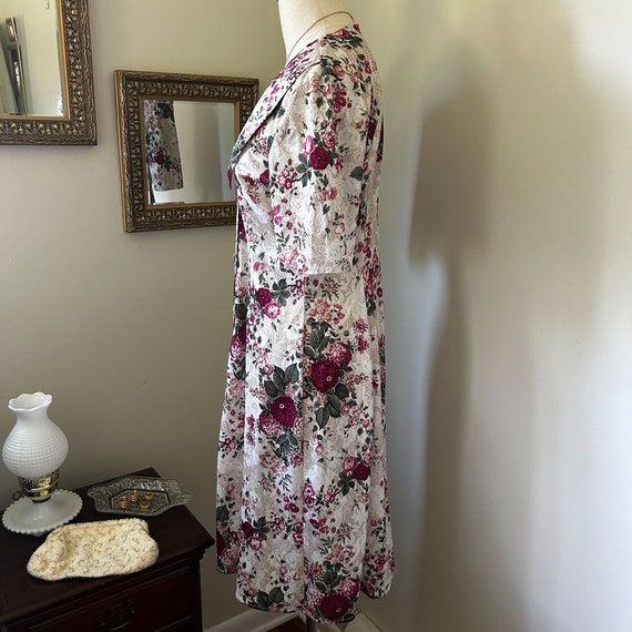 Vintage Dress Floral Victorian Style Short sleeve… - image 2