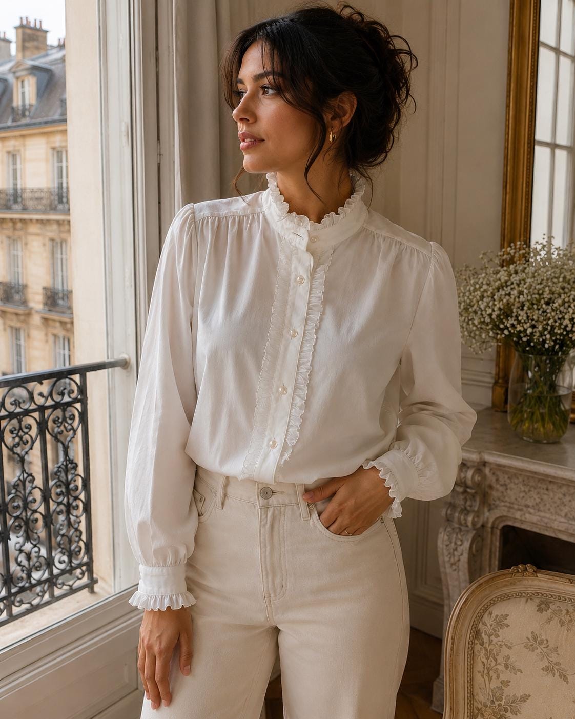 2000s Ruffle Blouse - Etsy Canada