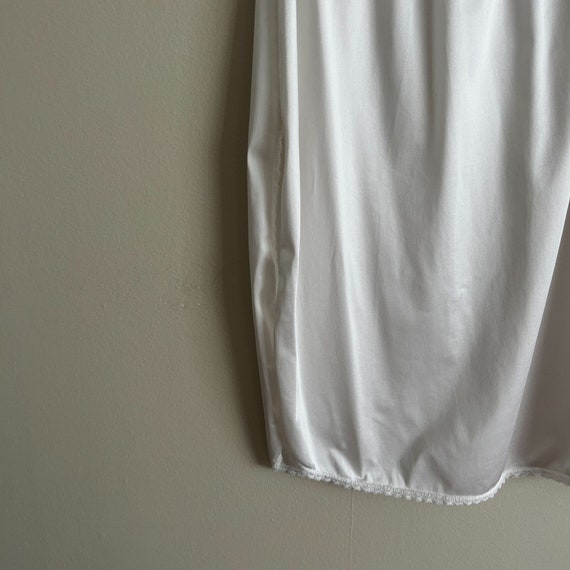 Vintage Ivory White Lace Slip Skirt - Half Slip - image 6