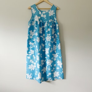 Vintage Aquamarine Dress Nightgown