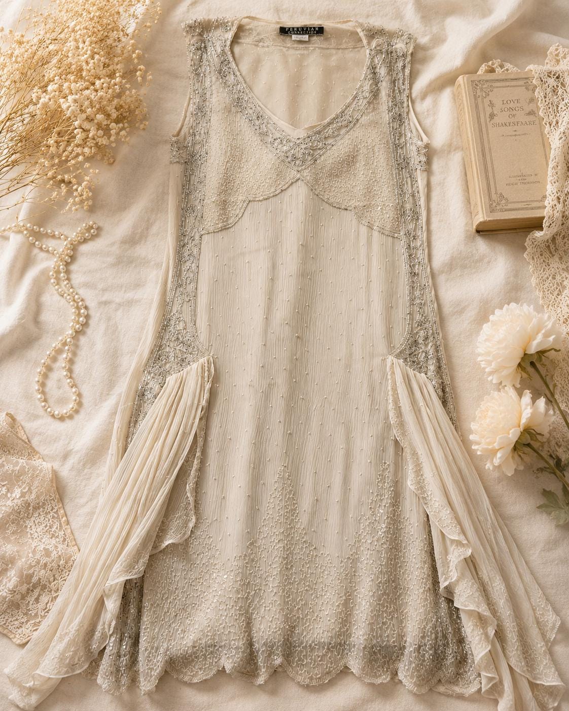 superdry boho maxi dress Made to Order Art Deco Beaded Fit & Flare Wedding Dress main image 0