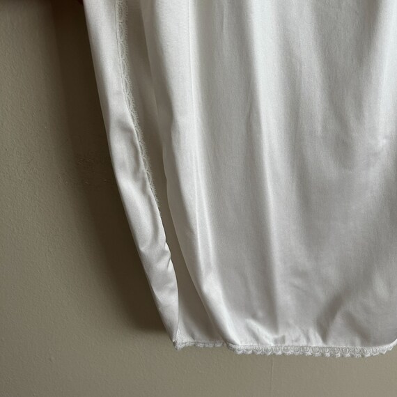 Vintage Ivory White Lace Slip Skirt - Half Slip - image 5