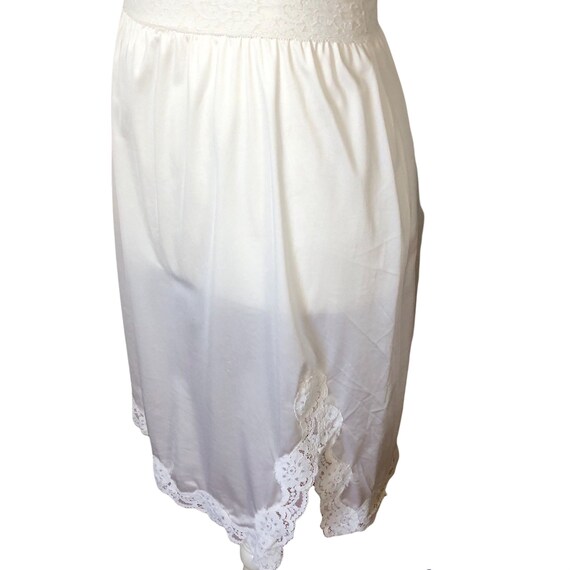 vintage white half slip Gem