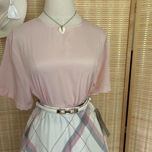 ヴィンテージ ピンク ブラウス レディース 半袖