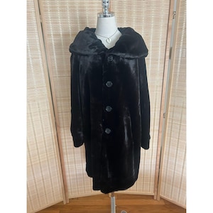 Women's Faux-fur Button front Coat Reversible