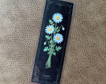 April Birth Flower Daisy Bookmark – Laminated Botanical Reader Gift