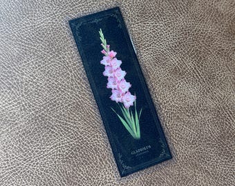 August Gladiolus Bookmark – Laminated Floral Birth Flower Gift