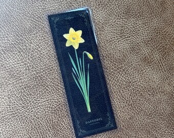 March Daffodil Birth Flower Bookmark – Laminated Botanical Reading Gift