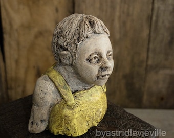 escultura de cerámica, porcelana, solo una copia, pequeño formato, objeto de arte, artinsolite, byastridlavieville
