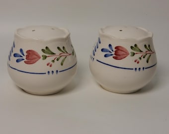 Vintage Nikko Avondale salt- och pepparkar handmålade japanska blommiga folkkonstinspirerade lantkök vintage charmig inredning