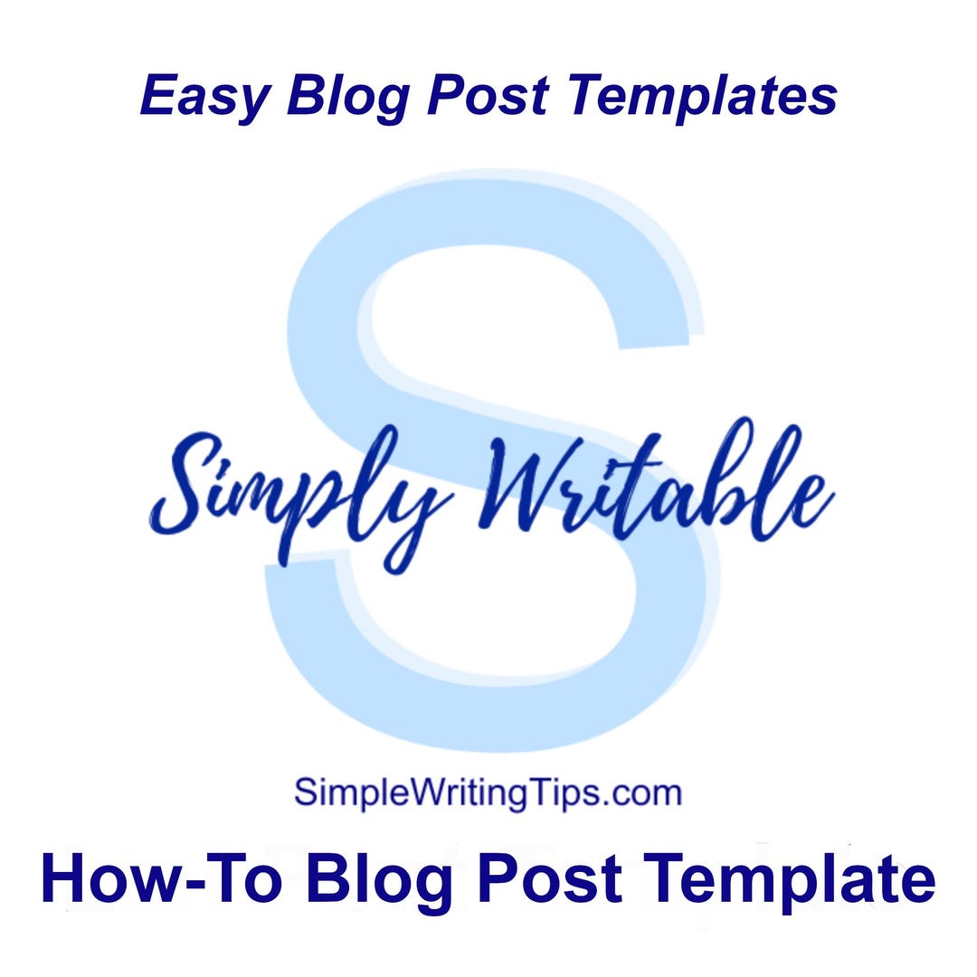 How-to Blog Post Template | Easy Blog Format for Writers & Creators ...