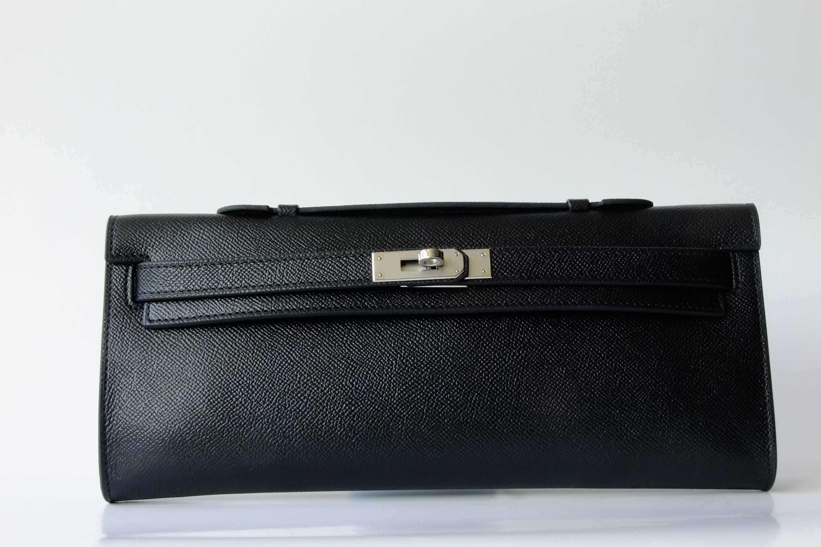 Kelly Cut Style Clutch Genuine Leather Bag Original Leather | Etsy