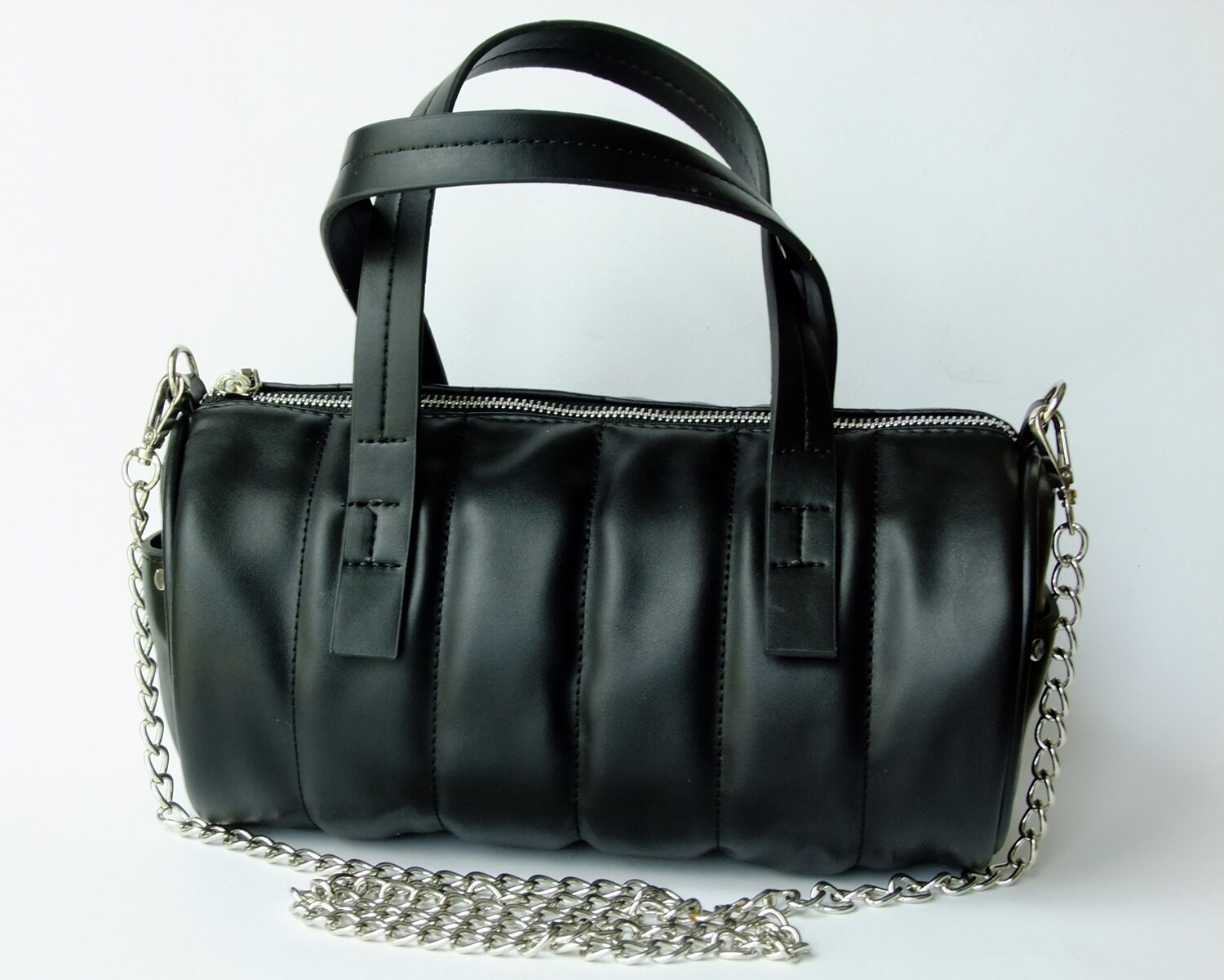 Cylinder Handmade Leather Bag Cylinder Women Bags Cylinder Etsy