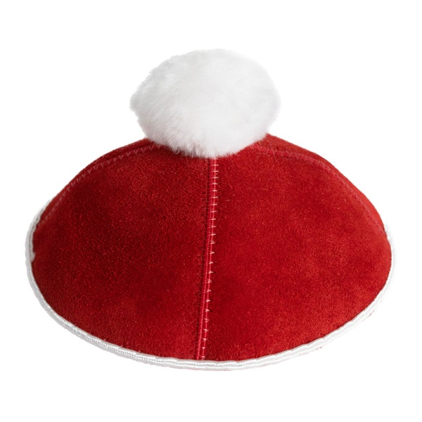 Jultomten Kippah | Den Chrismukkah-inspirerade Yarmulken, perfekt jul- och Hanukkah-present till judar!