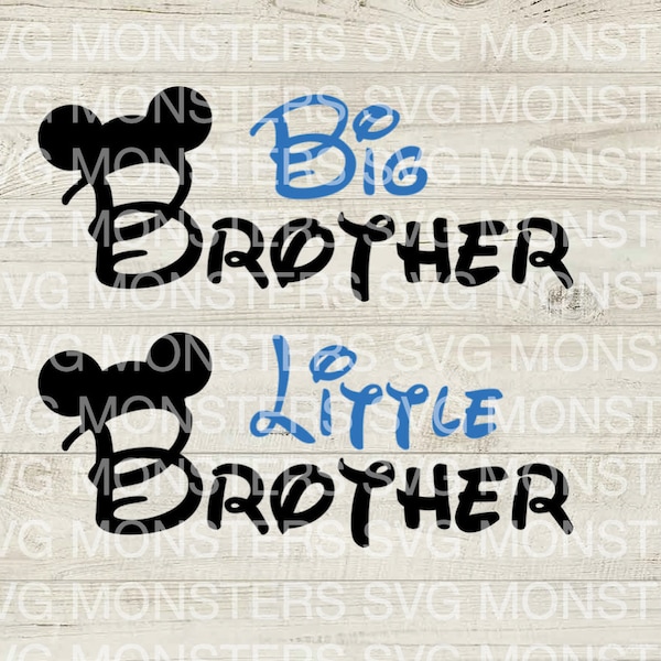 Big Brother and Little Brother SVG