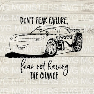 Cars Cruz Don&#39;t Fear SVG