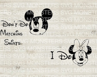 Couple I Dont Do Matching T-shirts SVG