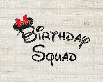 Birthday Squad SVG