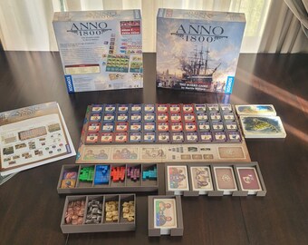 Feldherr Organizer Per Gioco Da Tavolo Anno 1800 - Scatola Porta Carte E Gettoni In Schiuma E Plastica Stampata 3D - 4