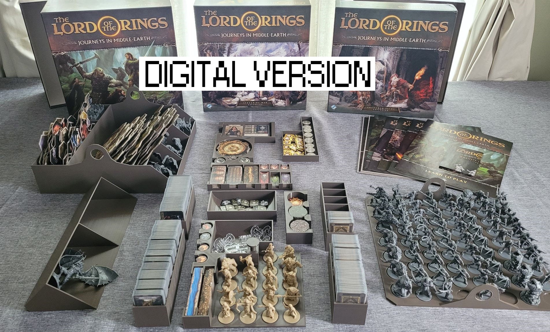Lord of the Rings Journeys in Middle Earth (+all Expansions) Organizer ...