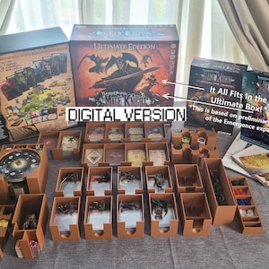Mage Knight Ultimate + Apocalypse + Emergence Board Game Plastic Insert Organizer (Digital STL 3D Files Only)