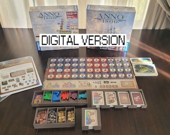 Anno 1800 Board Game Organizer Insert (Digital STL 3D Files Only)