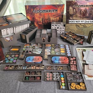 1st Edition Gloomhaven & Forgotten Circles Insert Organizer