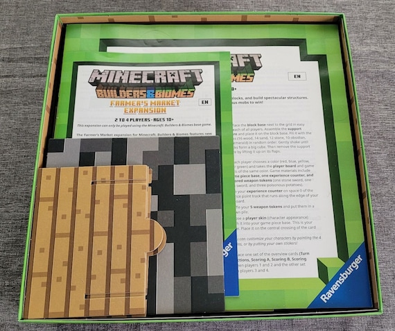 Ravensburger Minecraft: Builders & Biomes Farmer's Market Expansion Board  Game