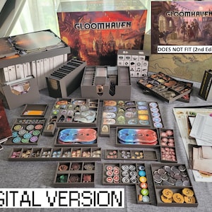 1st Edition Gloomhaven & Forgotten Circles Insert Organizer (Digital STL 3D Files Only)