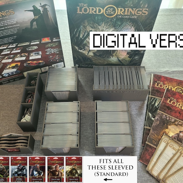 The Lord of the Rings LCG - Revised Core Box + Mirkwood + Starter Decks - Insert Organizer (DIGITAL DOWNLOAD)