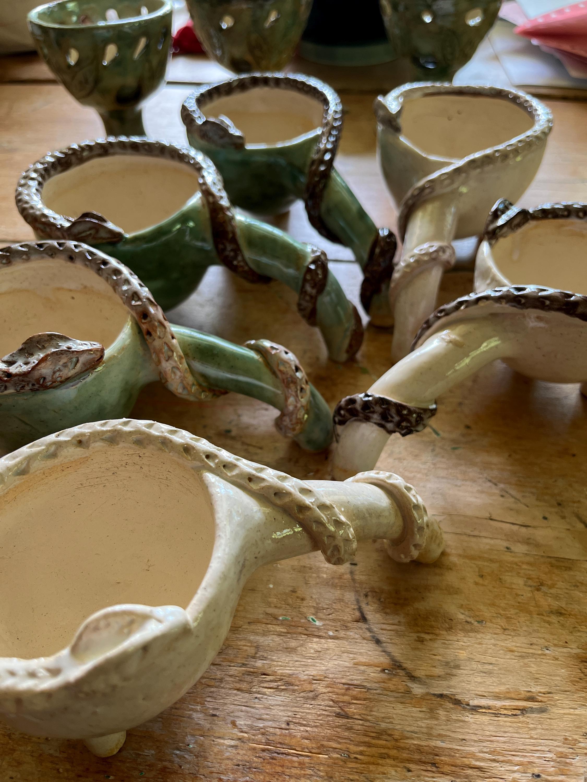 handmade ceramic incense burner, sacred feminine, charcoal,  sacred ceremony tool