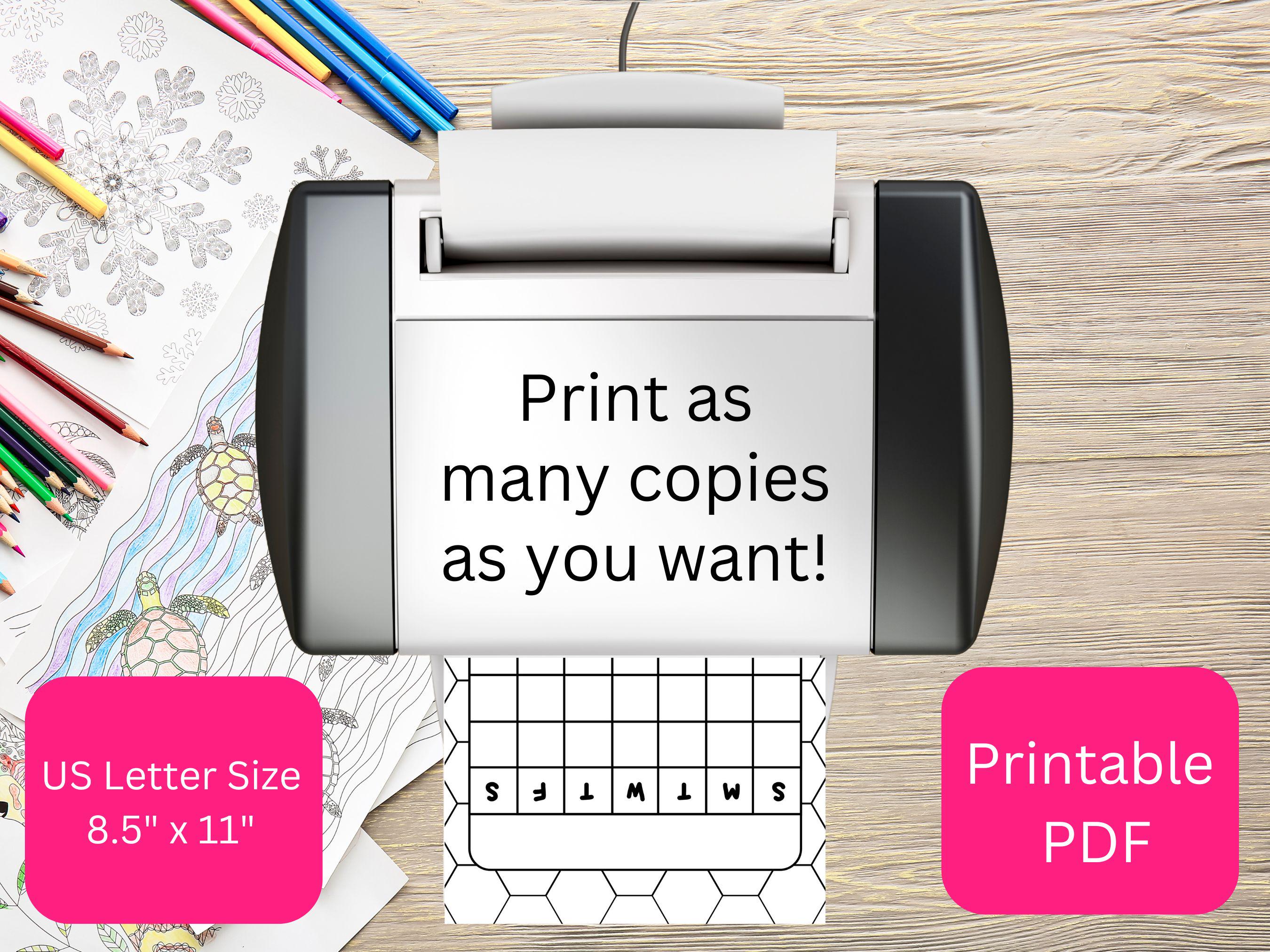 35 Zentangle Calendar Templates – Create Your Own Custom Calendar ...