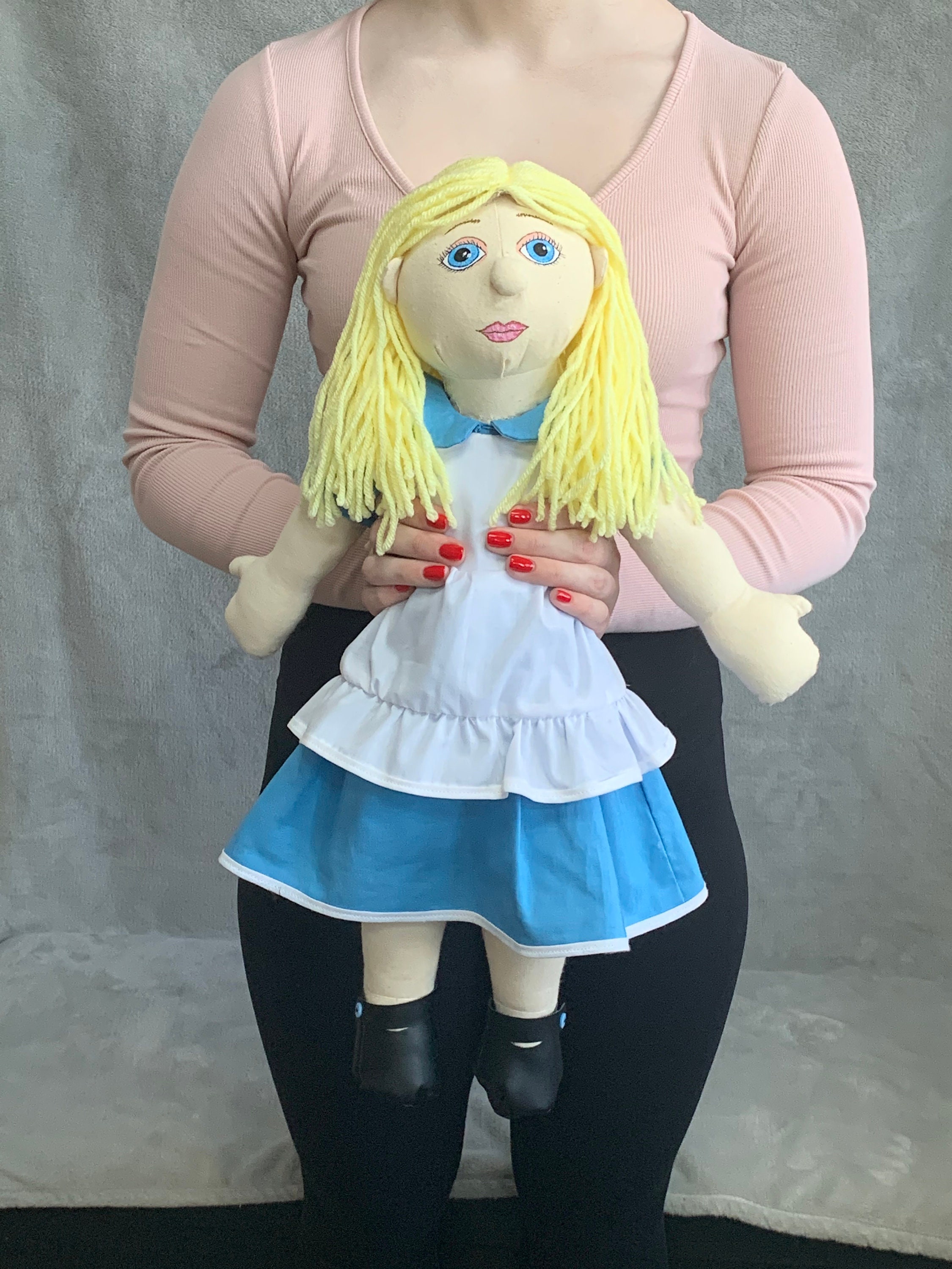Alice in Wonderland Handmade Rag Doll Etsy