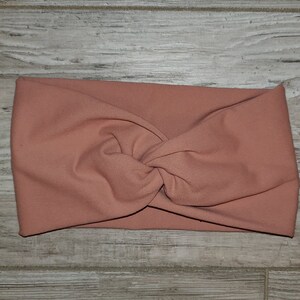 QUICK SHIP, Light Pink, Healthcare Worker headbands, Headbands with button, Yoga Headbands, Nurse Headband, Running Headband