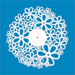 Wall Clock 09 cnc laser cutting file SVG DXF EPS