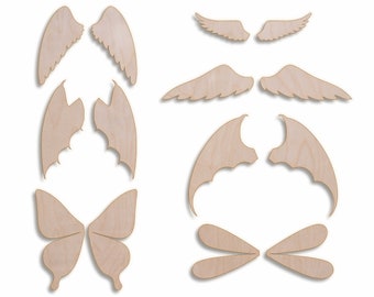 Vingarna laserskurna vektorfil