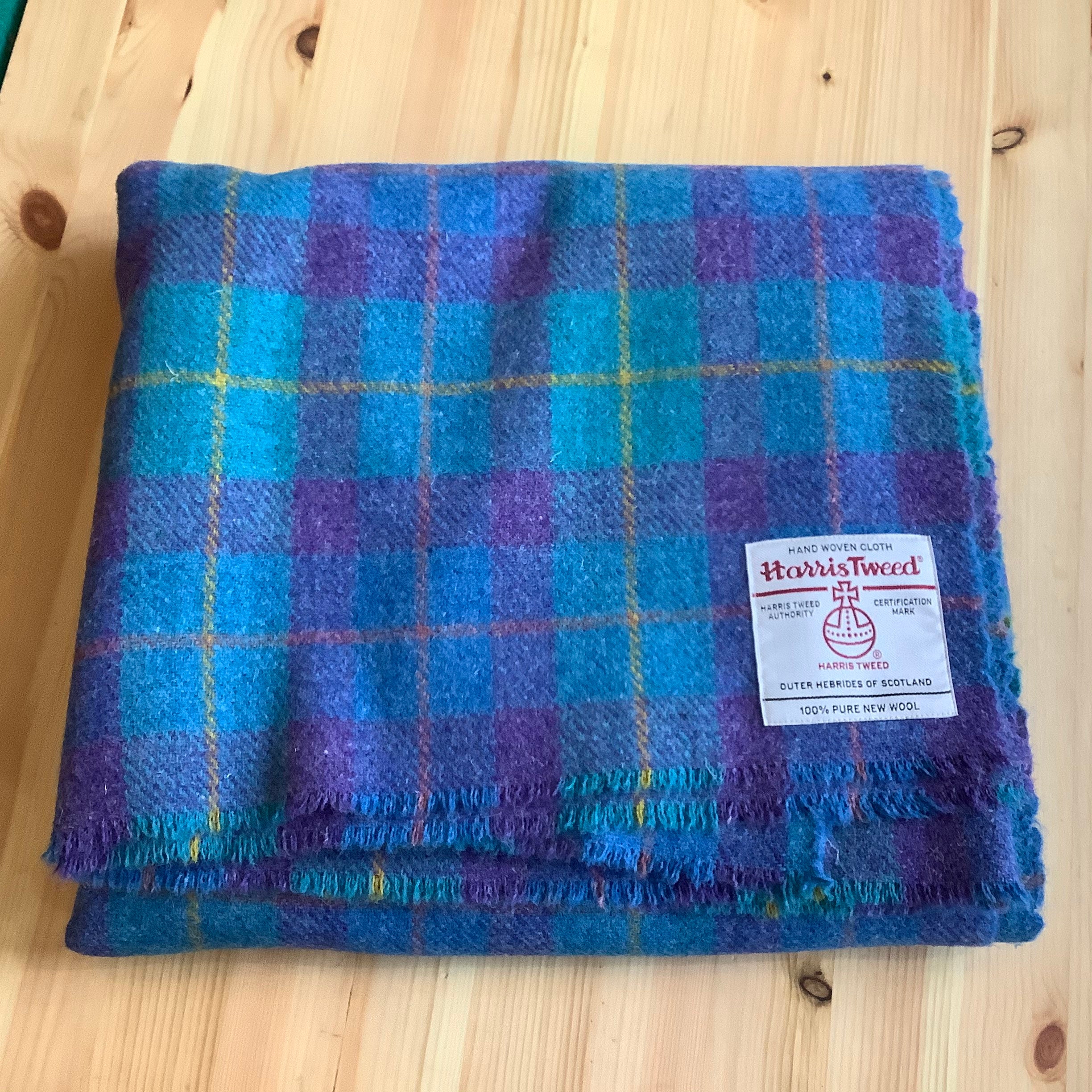 Large Harris Tweed Blanket Etsy