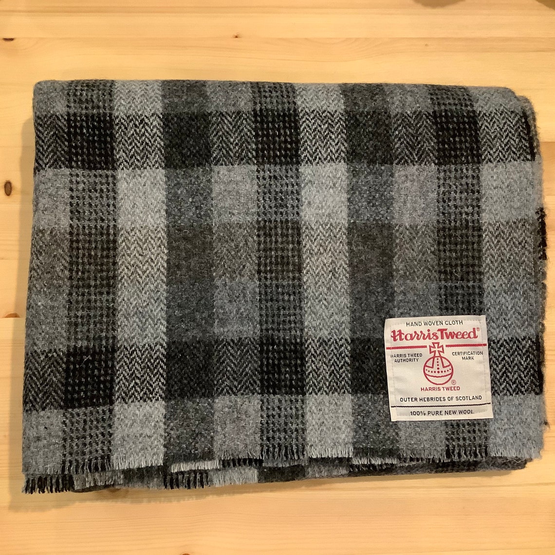 Large Harris Tweed Blanket Etsy