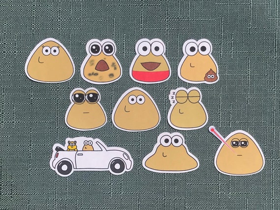 Pou Sticker for Sale by milahcxd5