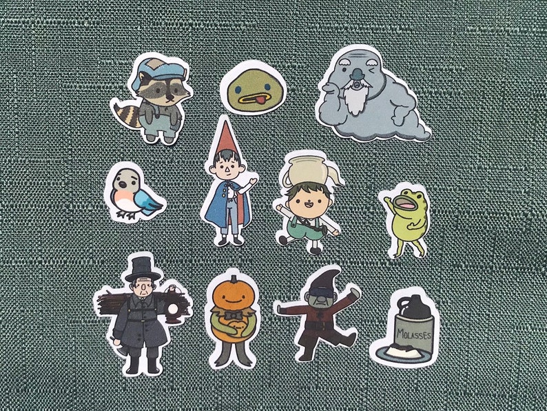 Over the Garden Wall Stickers 11 Pack Stinkostudio Etsy