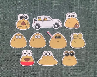 Pou Keychain meme